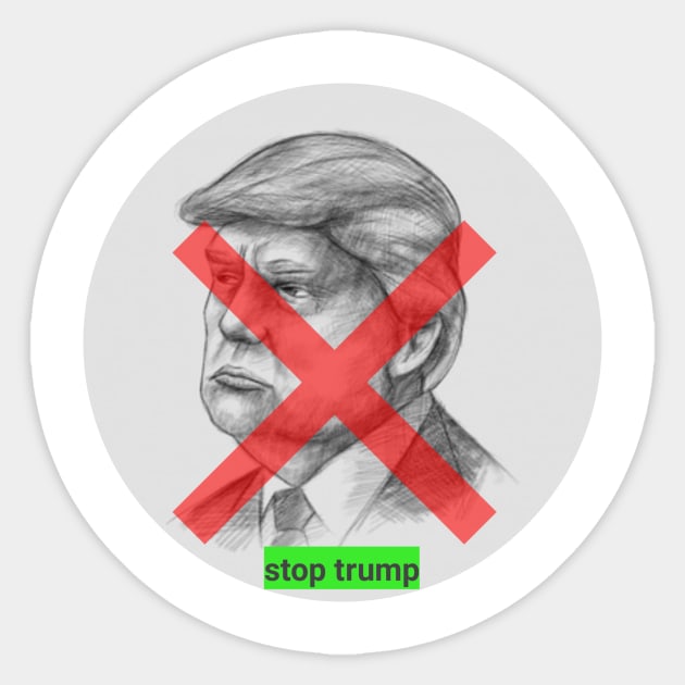 stop trump Sticker by best-store